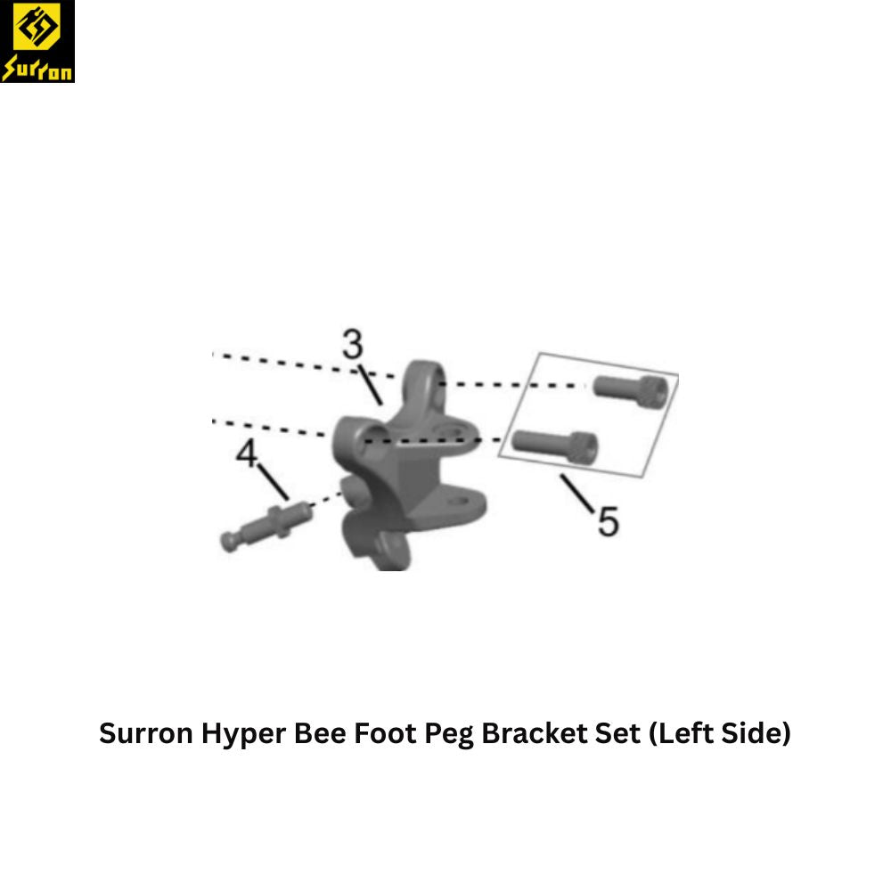 Surron Hyper Bee Foot Peg Bracket Set (ETA 2-4 Wks)