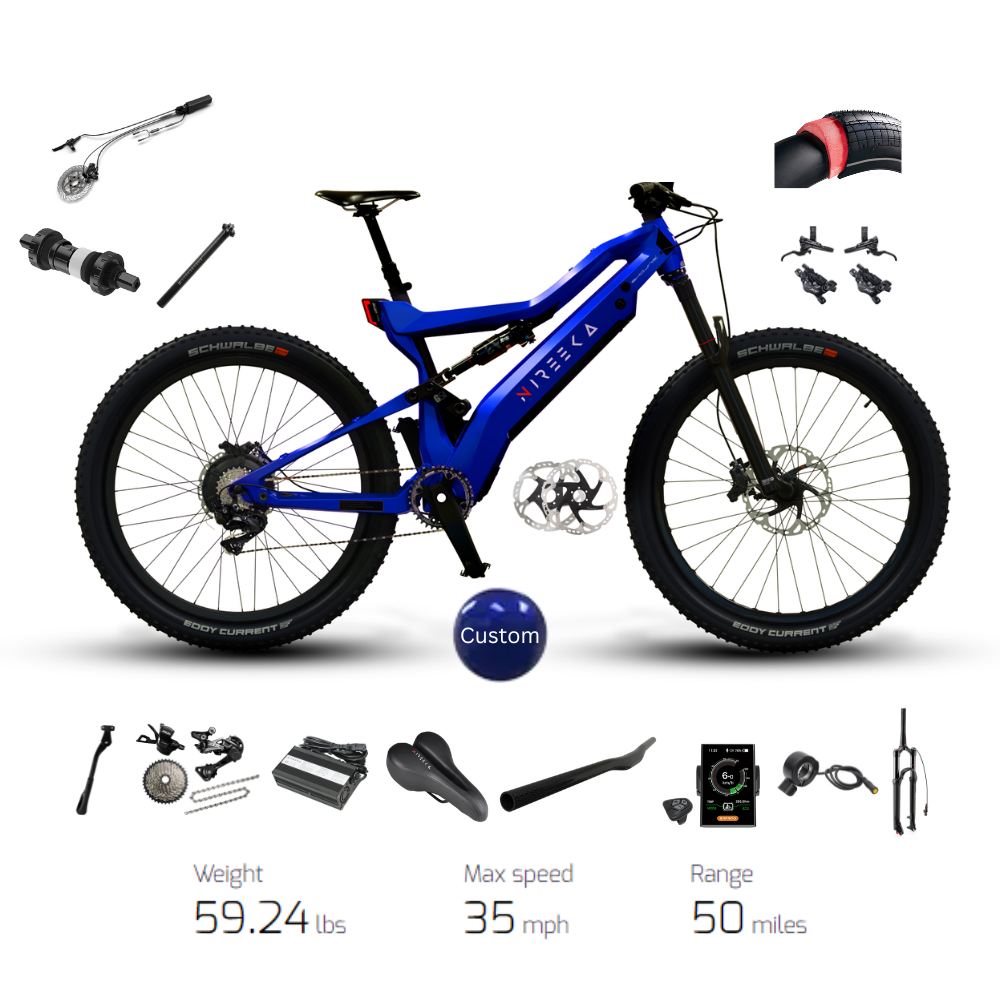 Nireeka Revenant 1000 17” | Ultimate Package | Pearlized Blue 17" | Demo 40+Miles | In Stock