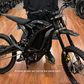 LARGE Black Dirt Bike with Carbon Fiber Fenders Surron Light Bee X LBX
