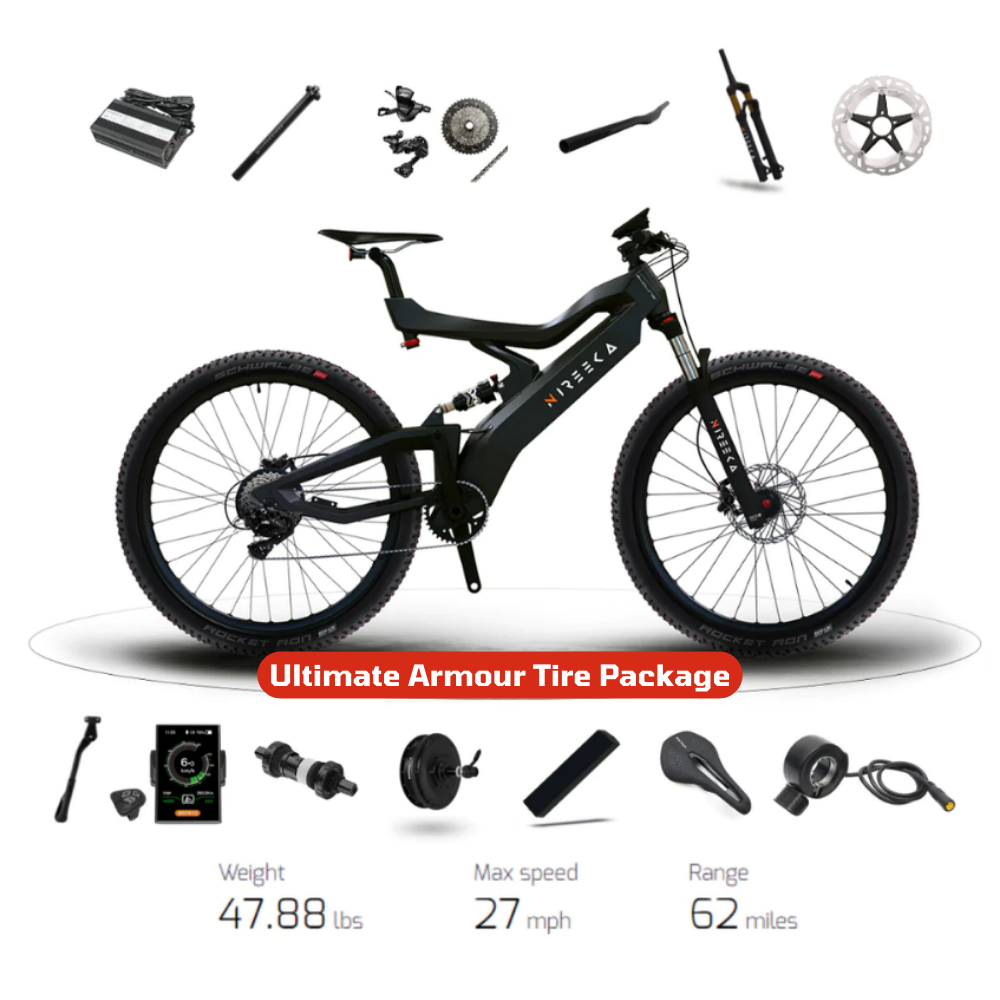 Nireeka Homie 500 | Matte Black 17" | Ultimate Armour Tire Package | DEMO | In Stock