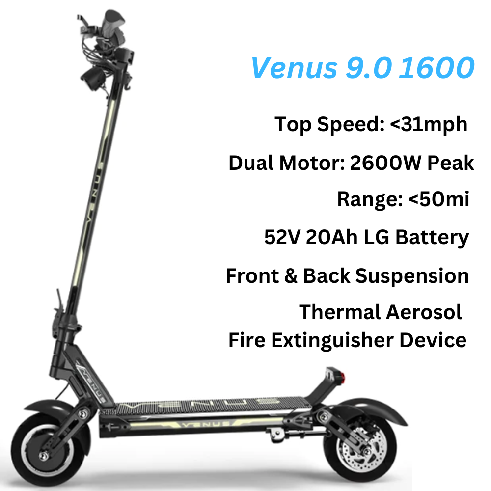 Venus 9.0 PRO 1600W / 2600W eScooter
