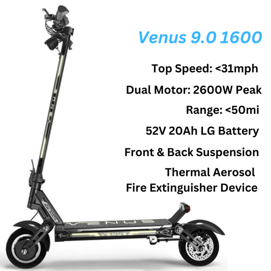 Venus 9.0 PRO 1600W / 2600W eScooter