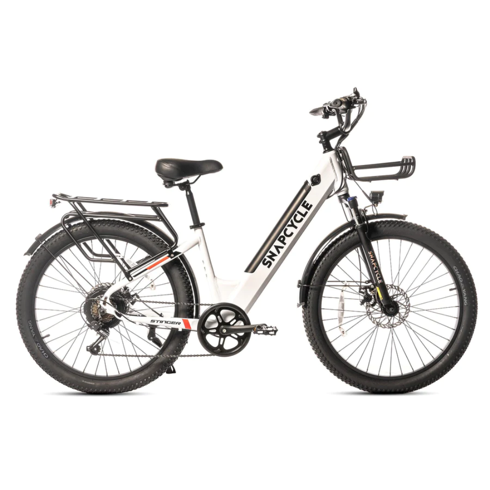 Snapcycle Stinger White eBike