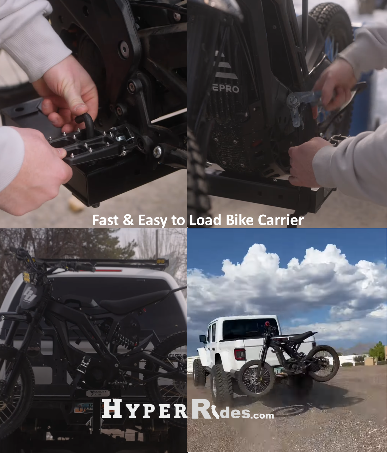 Velocity Volts Bike DOUBLE Carrier For E-Moto | Surron Bike Carrier