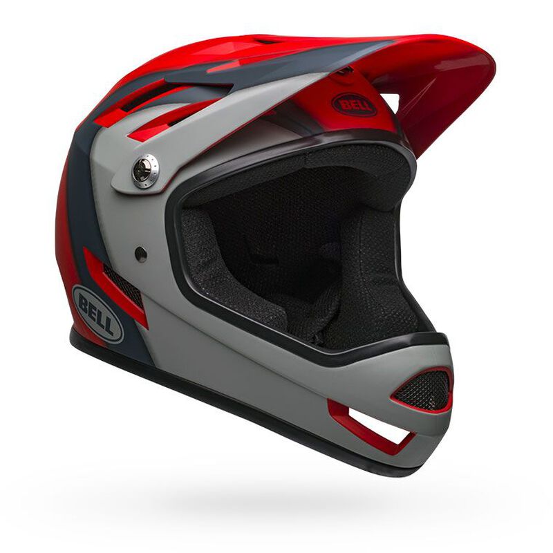 Bell Sanction Matte Crimson/Grey Helmet - Medium