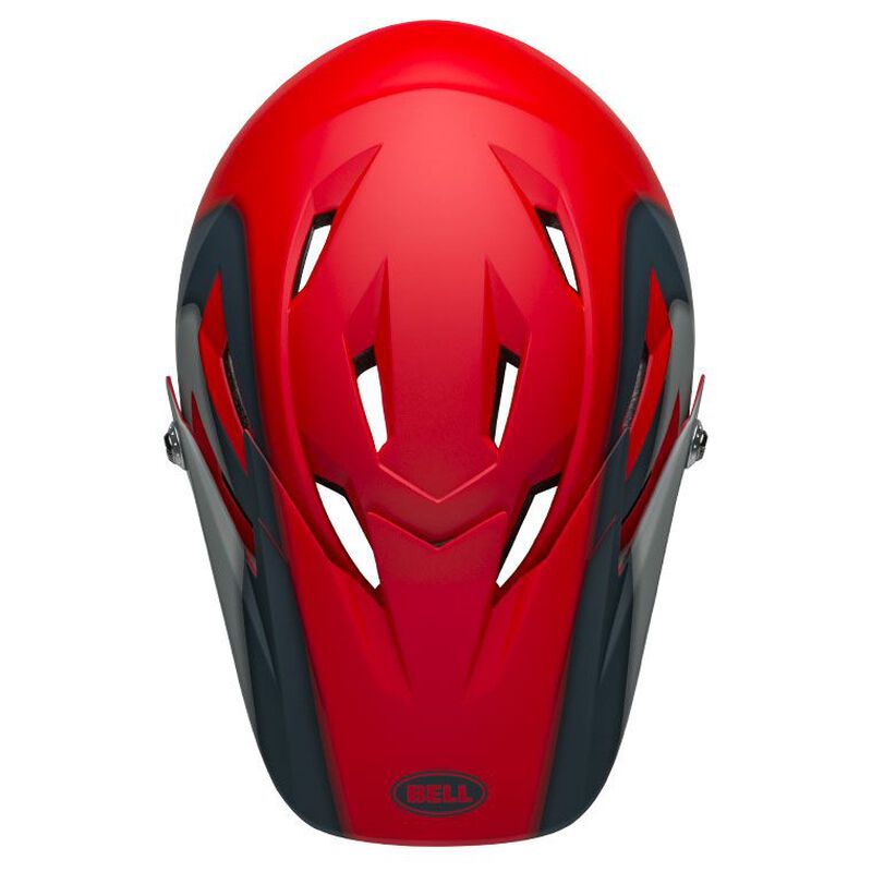 Bell Sanction Matte Crimson/Grey Helmet - Medium