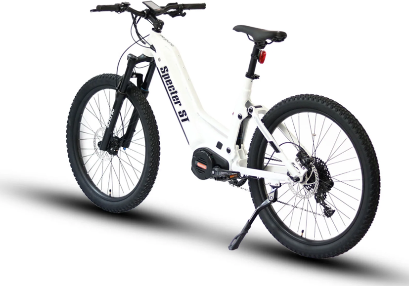 Eunorau White SPECTER-ST Torque Sensor 1000W Mid Drive Motor EBIKE