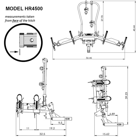 Hollywood Destination Hitch eBike Rack for Electric Bikes
