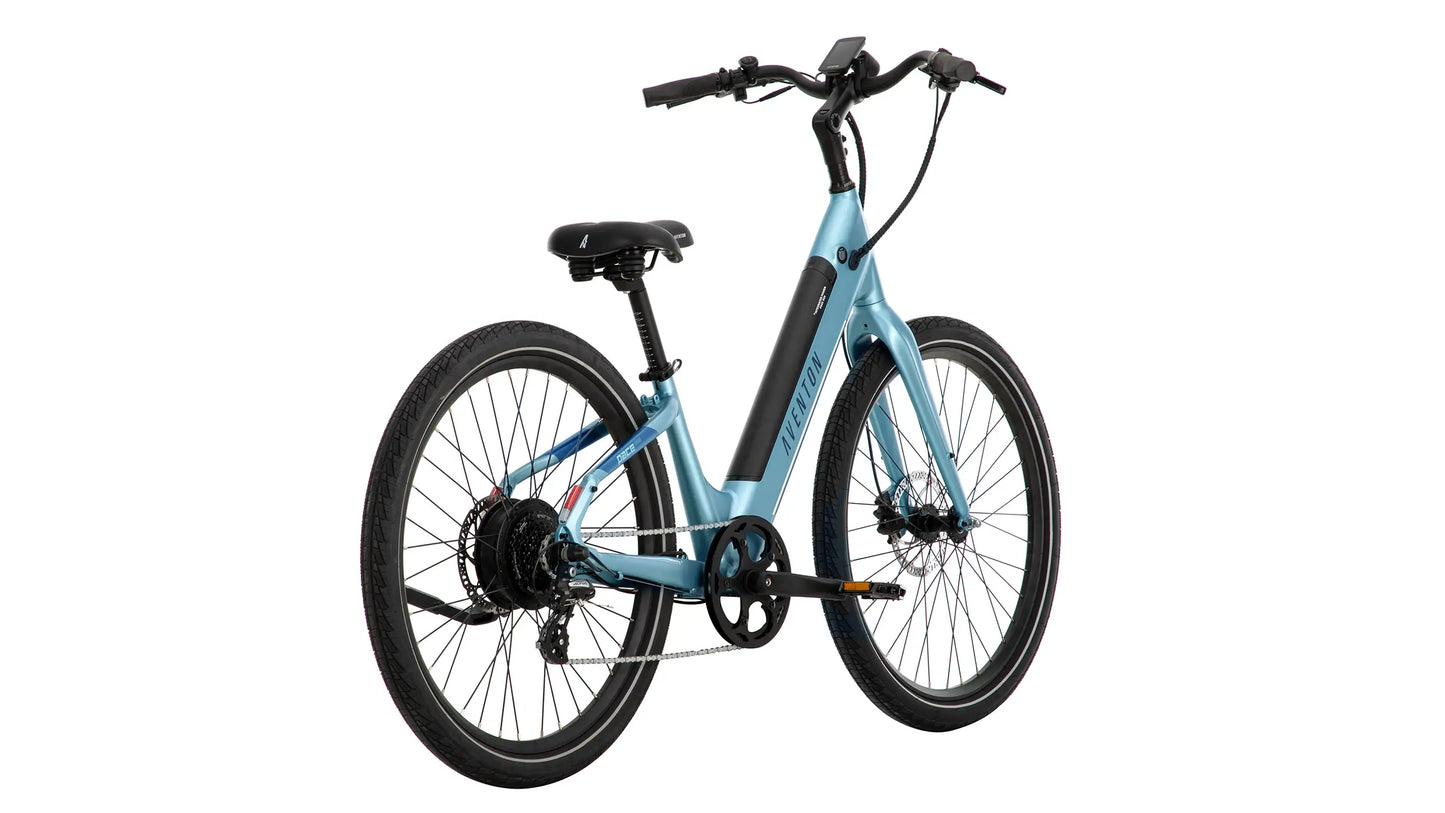 Aventon Pace 500.3 Step Through Blue Steel eBike - Regular Size