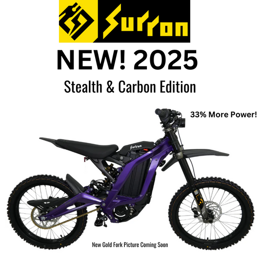 2025 SurRon Light Bee X 8kW | Carbon / Stealth Edition