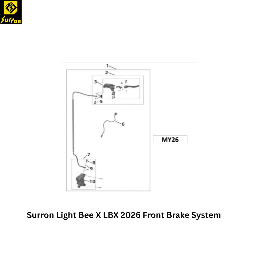 Surron LBX Front Brake Assembly Mineral Oil