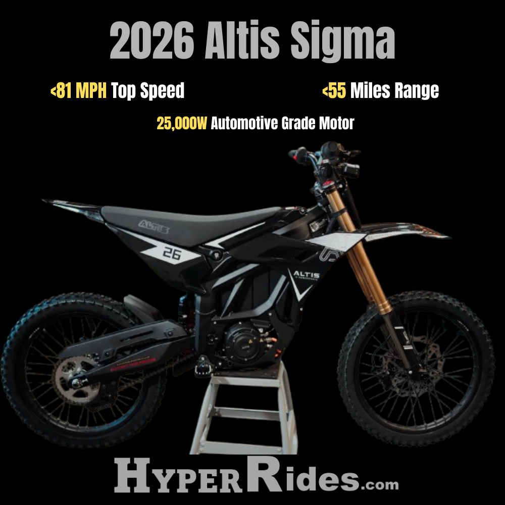 Altis Sigma 2026 Electric Dirt Bike 98V 25kW