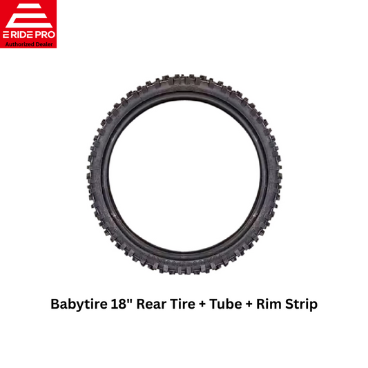 E Ride Pro SS Babyfat Rear Tire 18" +Tube + Rim Strip