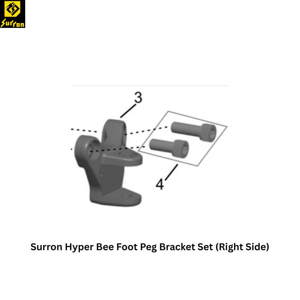 Surron Hyper Bee Foot Peg Bracket Set (ETA 2-4 Wks)