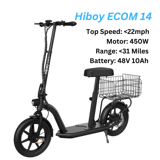 Hiboy ECOM 14 Eco Friendly Fat Tire Electric Scooter