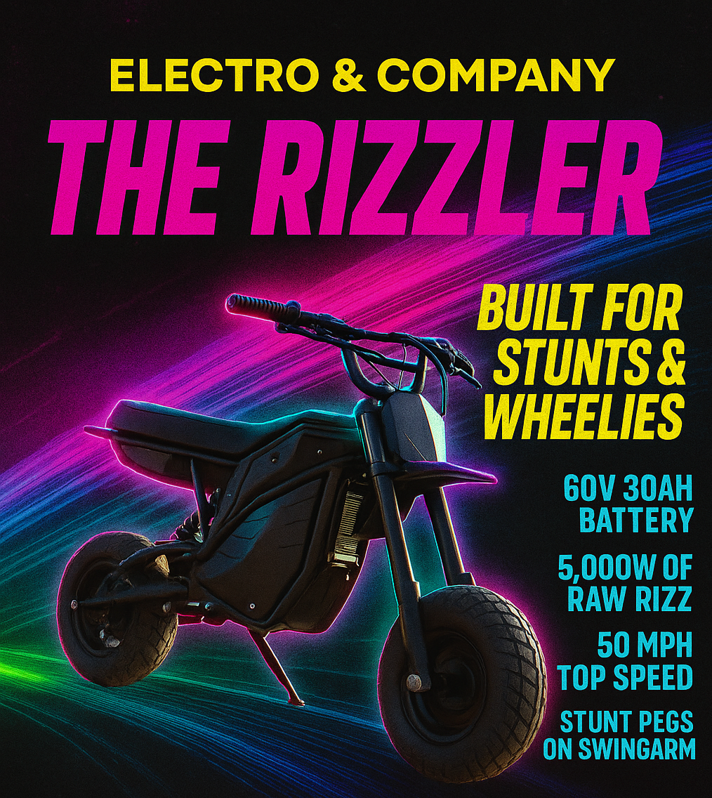 The Rizzler | Stunt-Ready Mini Bike Hybrid | Electro & Company