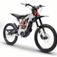 Silver Dirt Bike with Orange Stickers Surron Light Bee X LBX