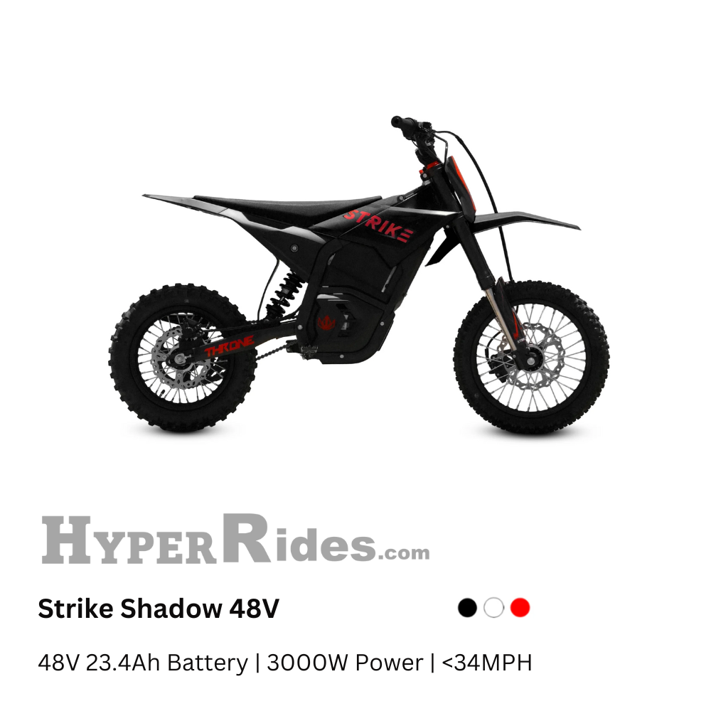 Strike Shadow 48V by Throne Cycles (BOGO Free Ship) – HyperRides
