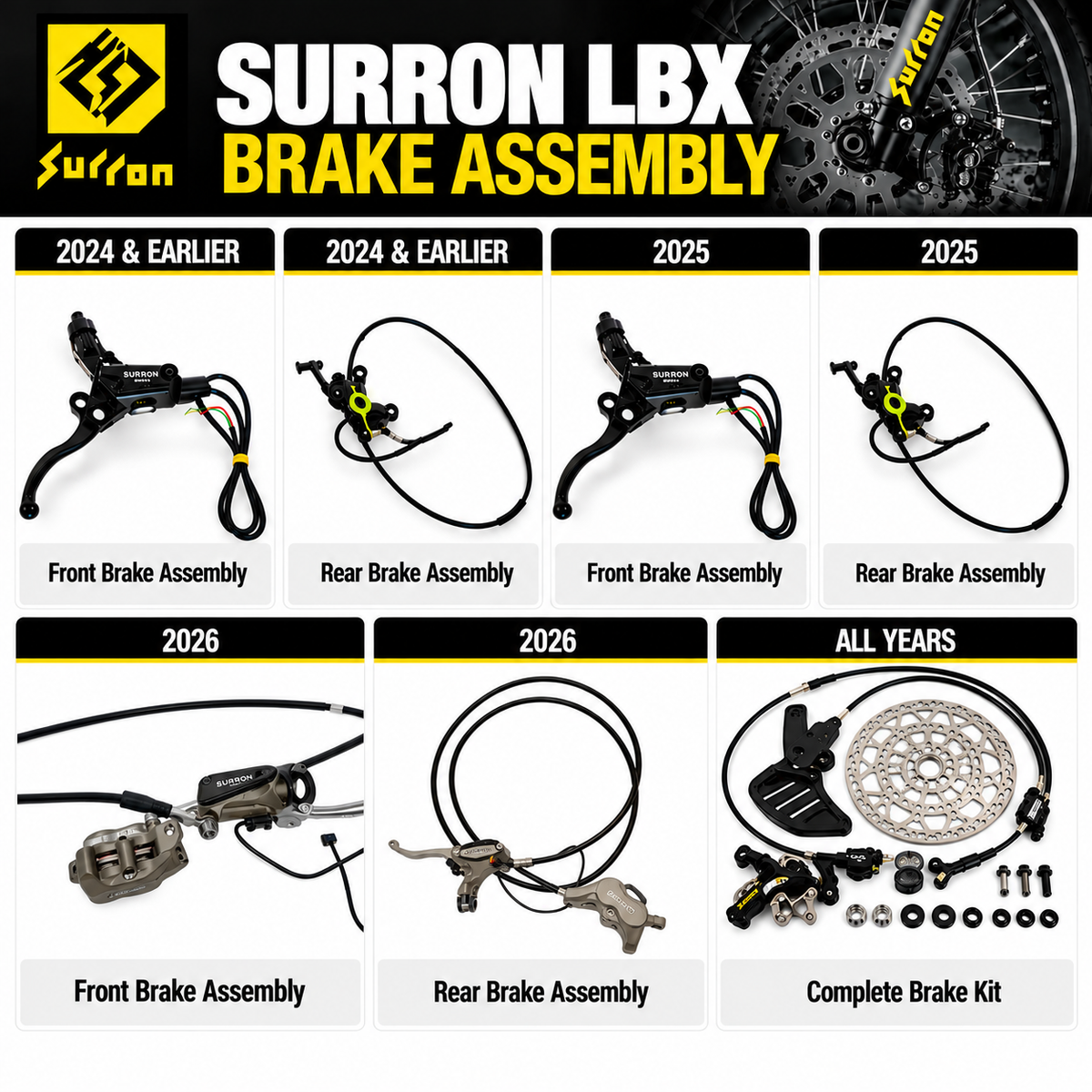 Surron LBX Brake Assembly