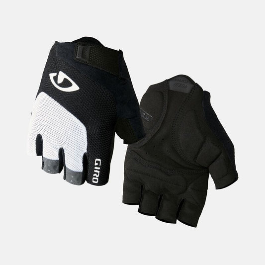 Giro Bravo Gel White/Black Gloves - Large