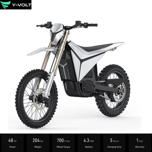 YVolt Surge V 97V Electric Dirt Bike | 35kW Off-Road eBike (Free Ship)