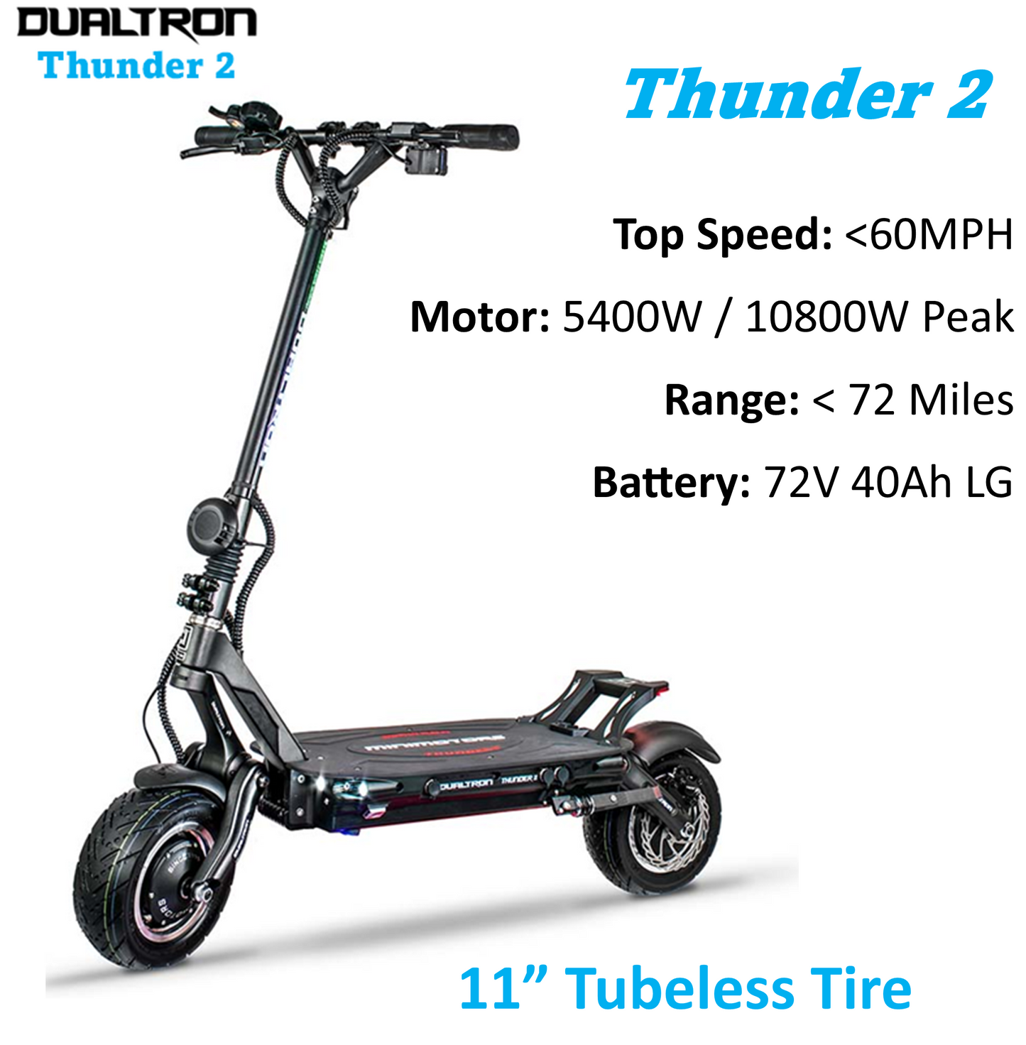 Dualtron Thunder 2 (Peak 10,080W) $4299